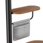 BRATECK βάση τηλεόρασης δαπέδου FS54-22T-02W, 17-43", έως 15kg, με ράφι & ροδάκια, μαύρη