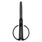 FIZZ ψαλίδι FZ212003-W με χάρακα, μεταλλική λεπίδα, 17cm, μαύρο-λευκό