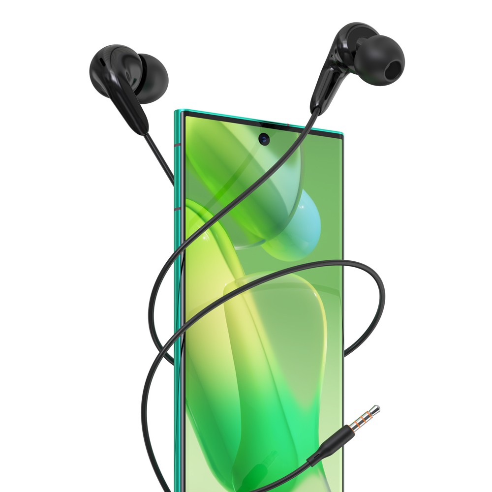 CELEBRAT earphones με μικρόφωνο G26, 3.5mm σύνδεση, Φ10mm, 1.2m, μαύρα