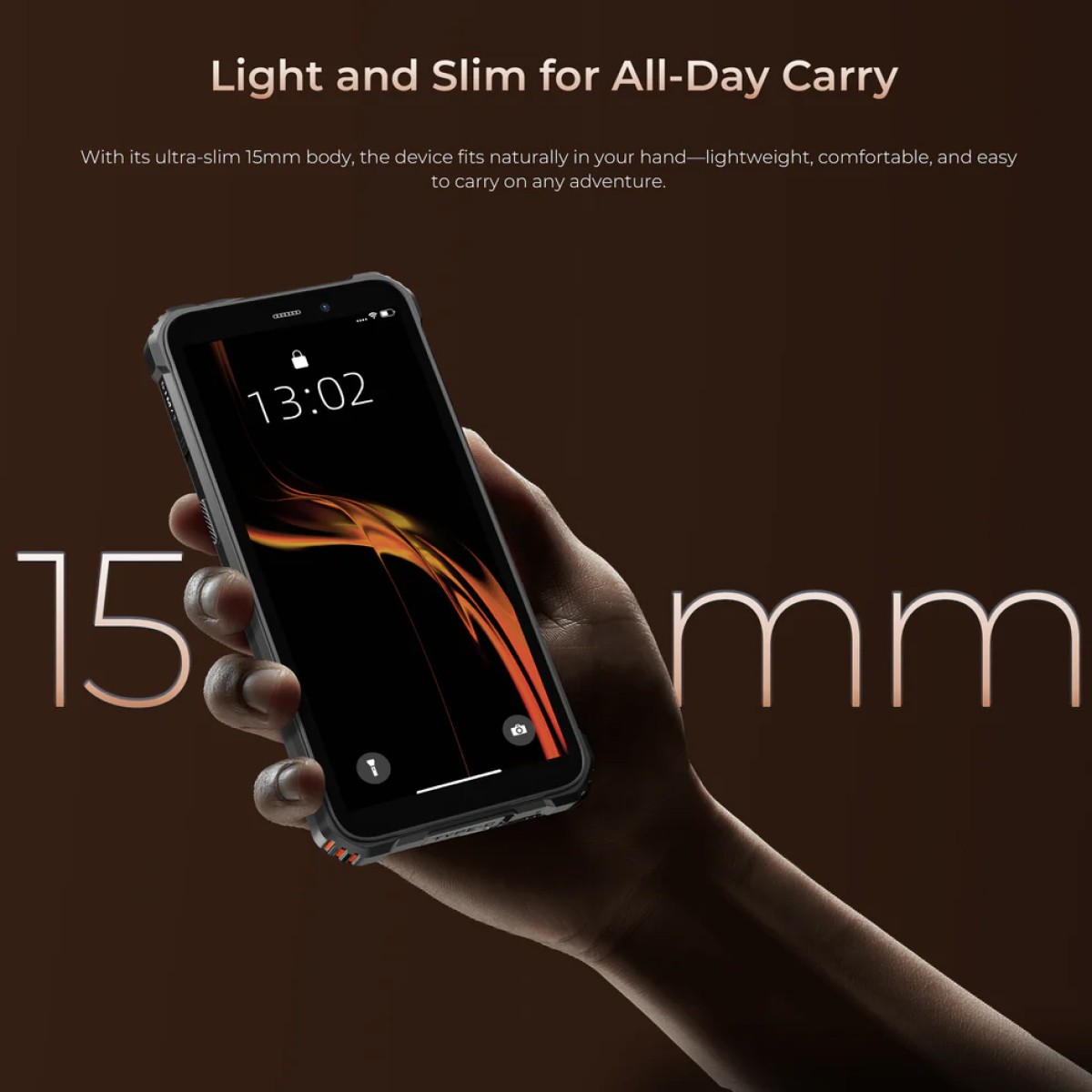 OUKITEL smartphone G3, 6", 4/128GB, 6300mAh, IP68/IP69K/MIL-STD 810H, μαύρο