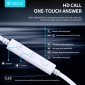 CELEBRAT earphones με μικρόφωνο G39, USB-C σύνδεση, 14mm, 1.2m, λευκά