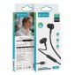 CELEBRAT earphones με μικρόφωνο G40, USB-C σύνδεση, 10mm, 1.2m, μαύρα