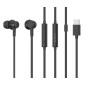 CELEBRAT earphones με μικρόφωνο G40, USB-C σύνδεση, 10mm, 1.2m, μαύρα