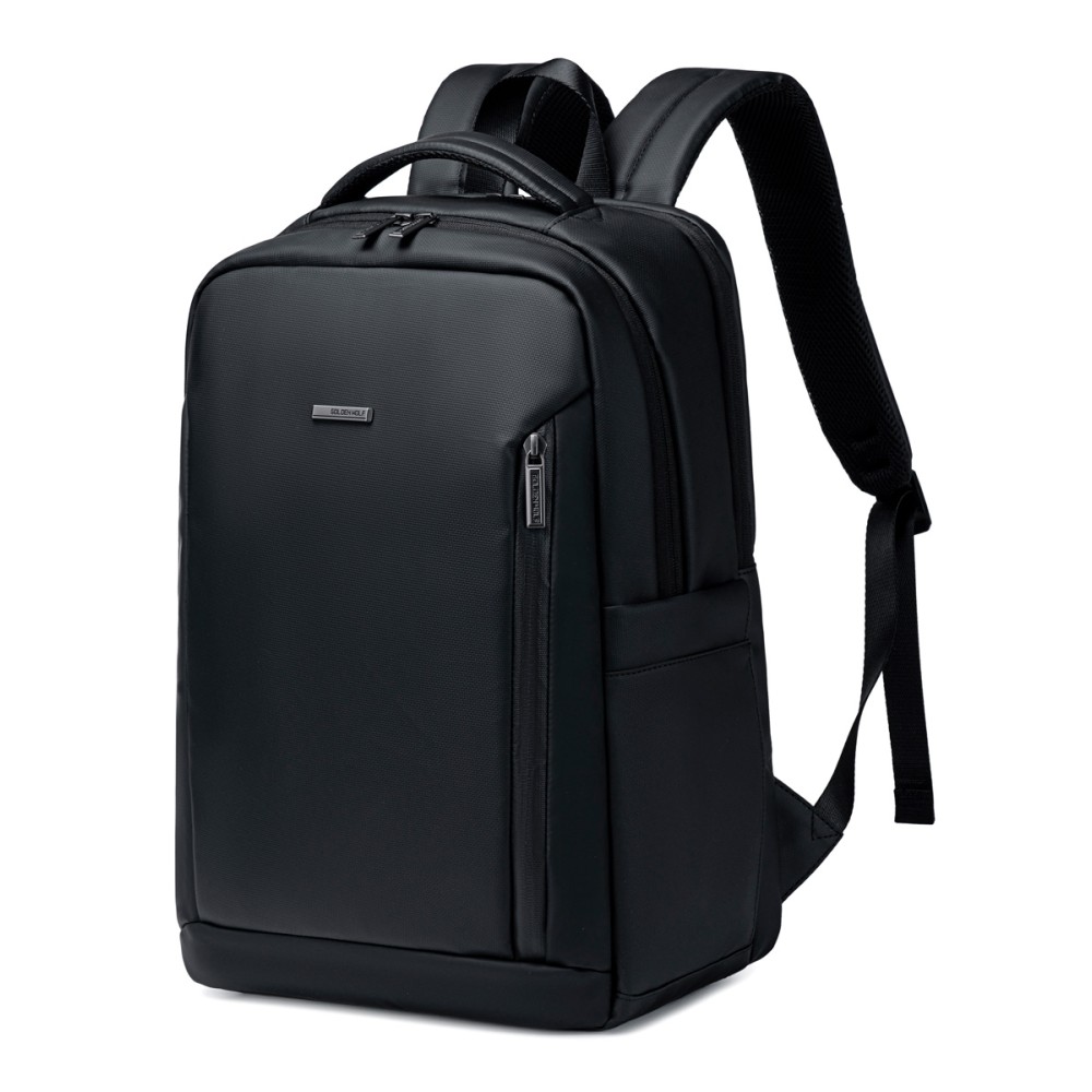 GOLDEN WOLF τσάντα πλάτης GB00731 με θήκη laptop 15.6", 17L, μαύρη