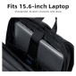 GOLDEN WOLF τσάντα πλάτης GB00731 με θήκη laptop 15.6", 17L, μαύρη