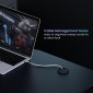 BRATECK gaming γραφείο GMD14-1 με RGB φωτισμό, 120x60x75cm, μαύρο