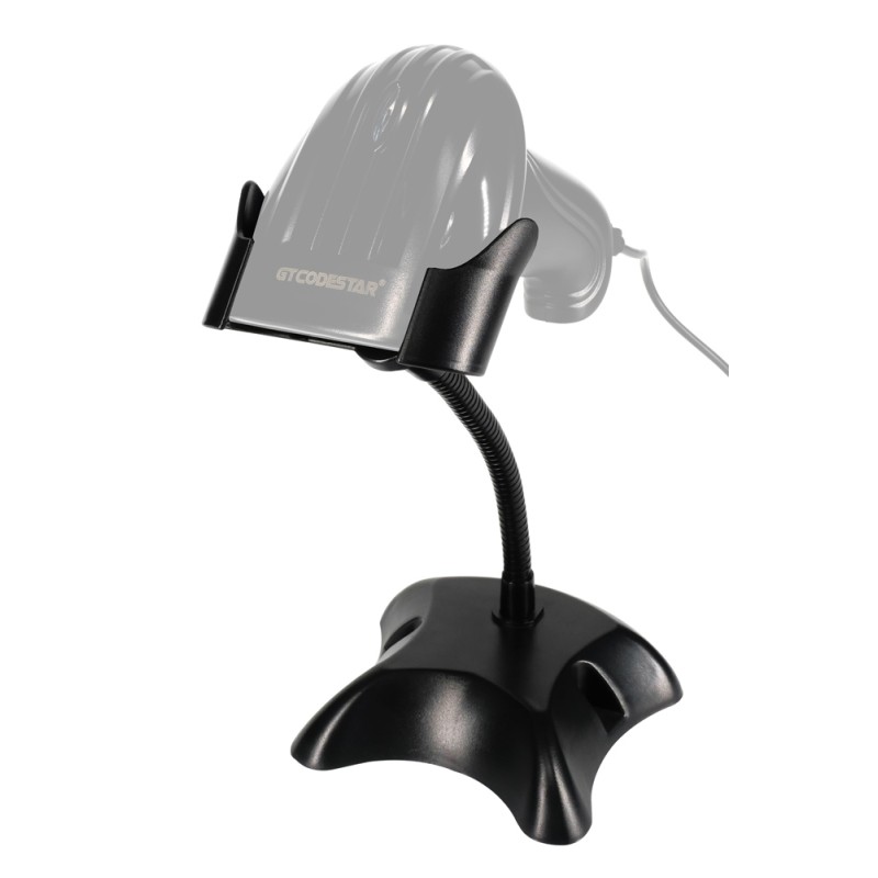 GTCODESTAR βάση για barcode scanner GTC-STAND, εύκαμπτος μεταλλικός βραχίονας, μαύρη