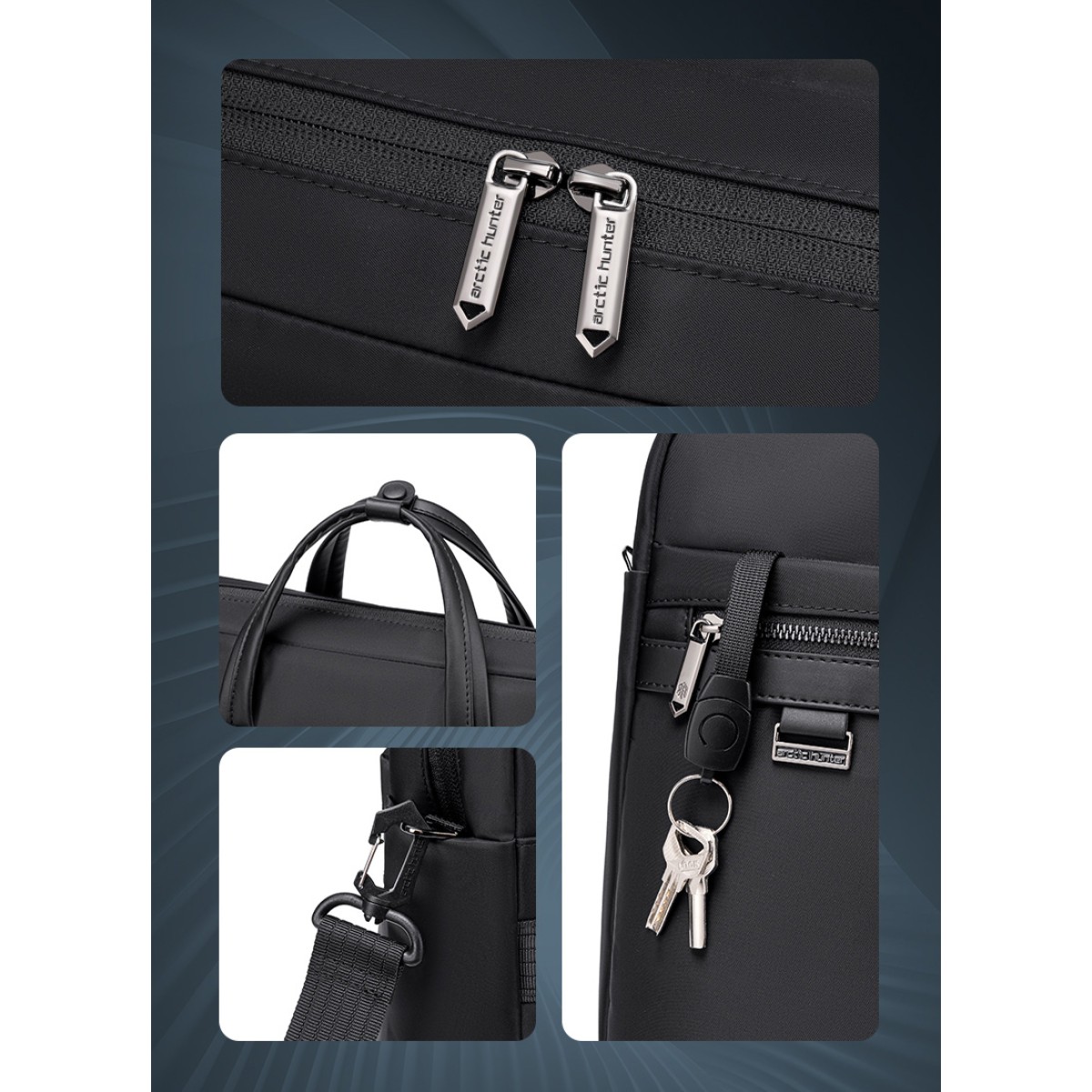 ARCTIC HUNTER τσάντα ώμου GWB00849 με θήκη laptop 15.6", 14L, χακί