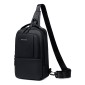 GOLDEN WOLF τσάντα Crossbody GXB00725, 4L, μαύρη