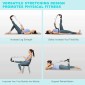 Ελαστικός ιμάντας για ασκήσεις Pilates/Yoga GYM-0022, 110cm, μαύρος