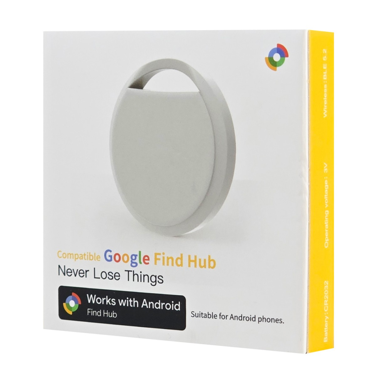 HAVEDEER smart tag ACCUTAG για Android συσκευές, Bluetooth tracker, λευκό