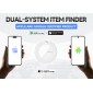 MILI κουδούνι ποδηλάτου με smart tag MiTag Duo, iOS & Android, Bluetooth tracker, μαύρο/λευκό