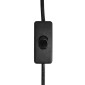 POWERTECH επιτραπέζιο φωτιστικό HLL-0135, E27 κεραμική βάση, λευκό/χρυσό