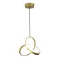 POWERTECH LED φωτιστικό οροφής HLL-0146, 25W, 4000K, Φ40cm, 1m, χρυσό