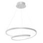 POWERTECH LED φωτιστικό οροφής HLL-0153, 25W, 4000K, Φ40cm, 1m, λευκό