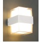POWERTECH LED φωτιστικό τοίχου HLL-0158, 14W, 4000K, 1120lm, IP65, λευκό
