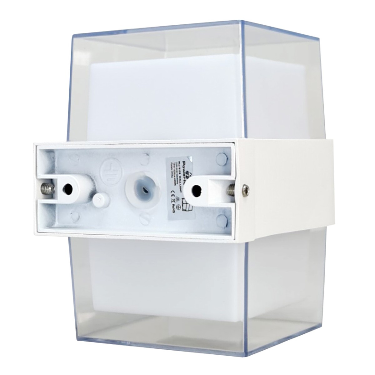 POWERTECH LED φωτιστικό τοίχου HLL-0158, 14W, 4000K, 1120lm, IP65, λευκό
