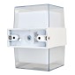 POWERTECH LED φωτιστικό τοίχου HLL-0158, 14W, 4000K, 1120lm, IP65, λευκό