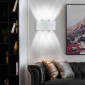 POWERTECH LED φωτιστικό τοίχου HLL-0160, 6W, 4000K, 510lm, IP65, λευκό
