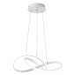 POWERTECH LED φωτιστικό οροφής HLL-0164, 50W, 4000K, Φ60cm, 1m, λευκό