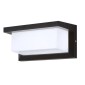 POWERTECH LED φωτιστικό τοίχου HLL-0165, 12W, 4000K, 960lm, IP65, μεταλλικό, μαύρο