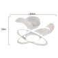 POWERTECH ανεμιστήρας οροφής HLL-0177 με LED φως, 96W, Φ60x28cm, λευκός