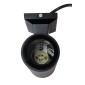 POWERTECH φωτιστικό τοίχου HLL-0190 για 2x GU10 λάμπες, μεταλλικό, IP65, μαύρο