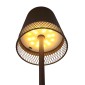 POWERTECH LED επιτραπέζιο φωτιστικό HLL-0191, ρυθμιζόμενο, επαναφορτιζόμενο, καφέ