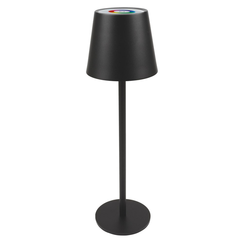 POWERTECH LED επιτραπέζιο φωτιστικό HLL-0195, RGB, ρυθμιζόμενο, επαναφορτιζόμενο, μαύρο