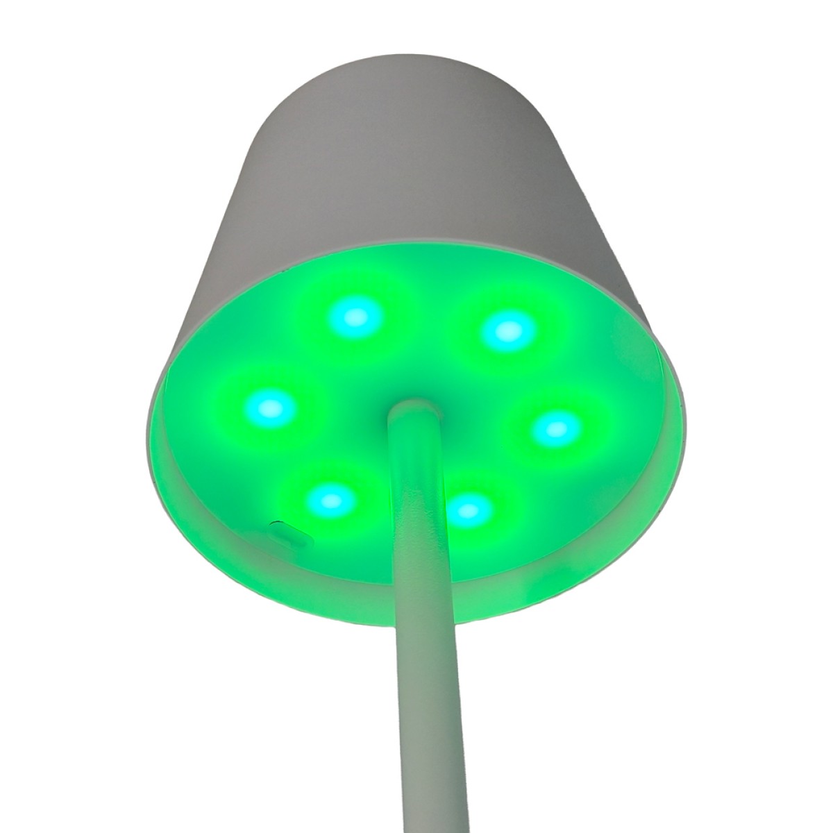 POWERTECH LED επιτραπέζιο φωτιστικό HLL-0196, RGB, ρυθμιζόμενο, επαναφορτιζόμενο, λευκό