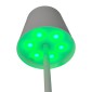 POWERTECH LED επιτραπέζιο φωτιστικό HLL-0196, RGB, ρυθμιζόμενο, επαναφορτιζόμενο, λευκό