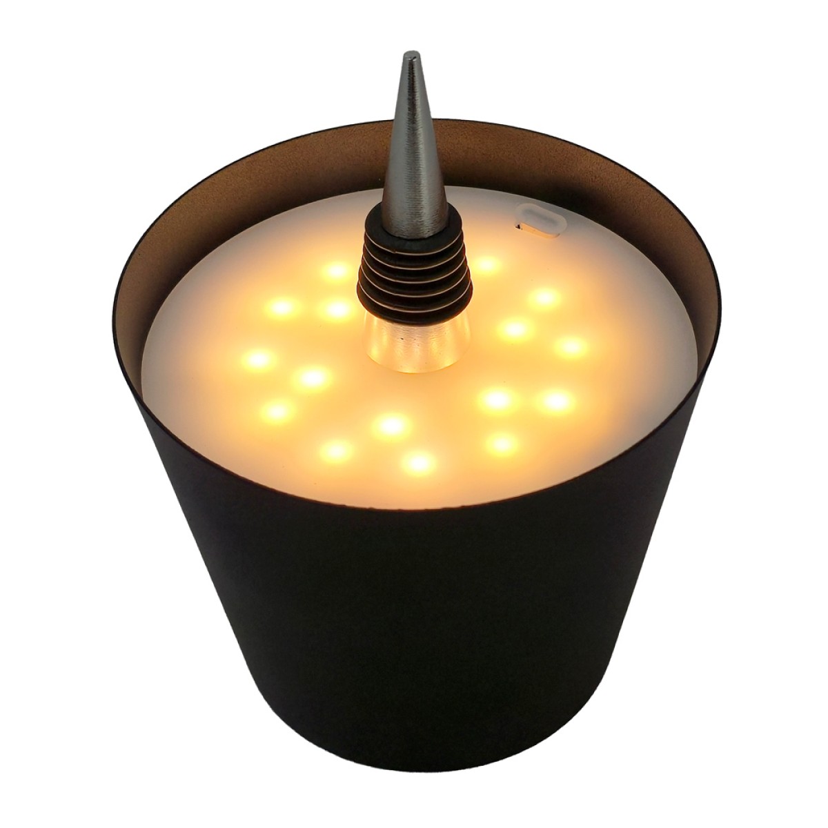 POWERTECH LED φωτιστικό για μπουκάλι HLL-0197, ρυθμιζόμενο, επαναφορτιζόμενο, μαύρο