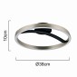 POWERTECH LED φωτιστικό οροφής HLL-0200, 29W, 4000K, Φ38x10cm, ασημί/μαύρο
