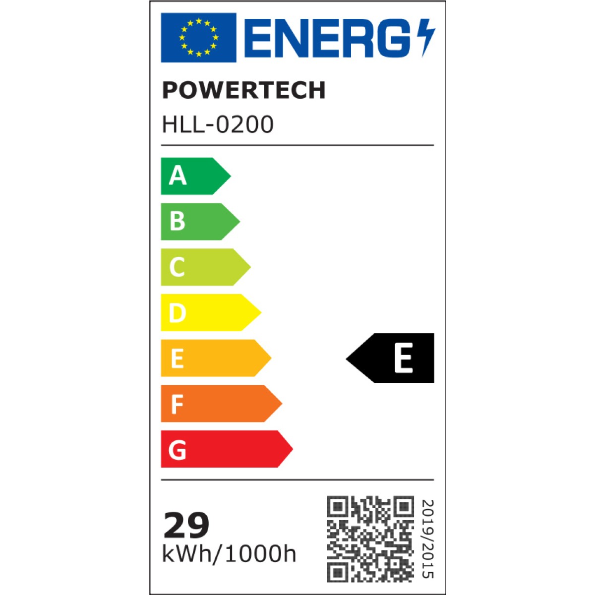 POWERTECH LED φωτιστικό οροφής HLL-0200, 29W, 4000K, Φ38x10cm, ασημί/μαύρο