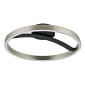 POWERTECH LED φωτιστικό οροφής HLL-0200, 29W, 4000K, Φ38x10cm, ασημί/μαύρο