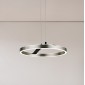 POWERTECH LED φωτιστικό οροφής HLL-0202, 29W, 4000K, Φ38x120cm, ασημί/μαύρο