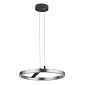 POWERTECH LED φωτιστικό οροφής HLL-0202, 29W, 4000K, Φ38x120cm, ασημί/μαύρο
