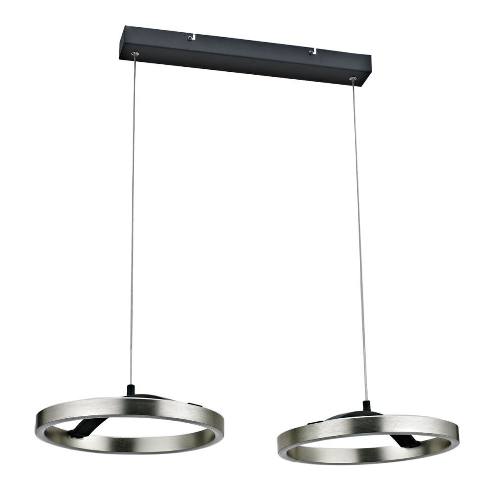 POWERTECH LED φωτιστικό οροφής HLL-0203, 42W, 4000K, 70x30x120cm, ασημί/μαύρο