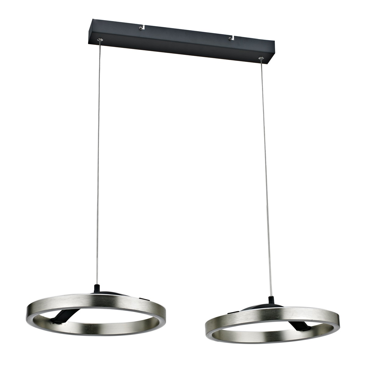 POWERTECH LED φωτιστικό οροφής HLL-0203, 42W, 4000K, 70x30x120cm, ασημί/μαύρο