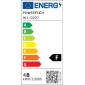 POWERTECH LED φωτιστικό οροφής HLL-0207, 48W, 4000K, Φ50cm x 120cm, μαύρο