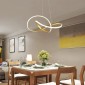 POWERTECH LED φωτιστικό οροφής HLL-0208, 48W, 4000K, Φ50cm x 120cm, χρυσό