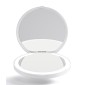 HOME USE καθρέφτης χειρός HUH-0184 με LED φως, 1x/3x zoom 180mAh, λευκός