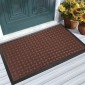 HOME USE πατάκι εισόδου HUH-0211, αντιολισθητικό, 60x40cm, 5mm πάχος, καφέ