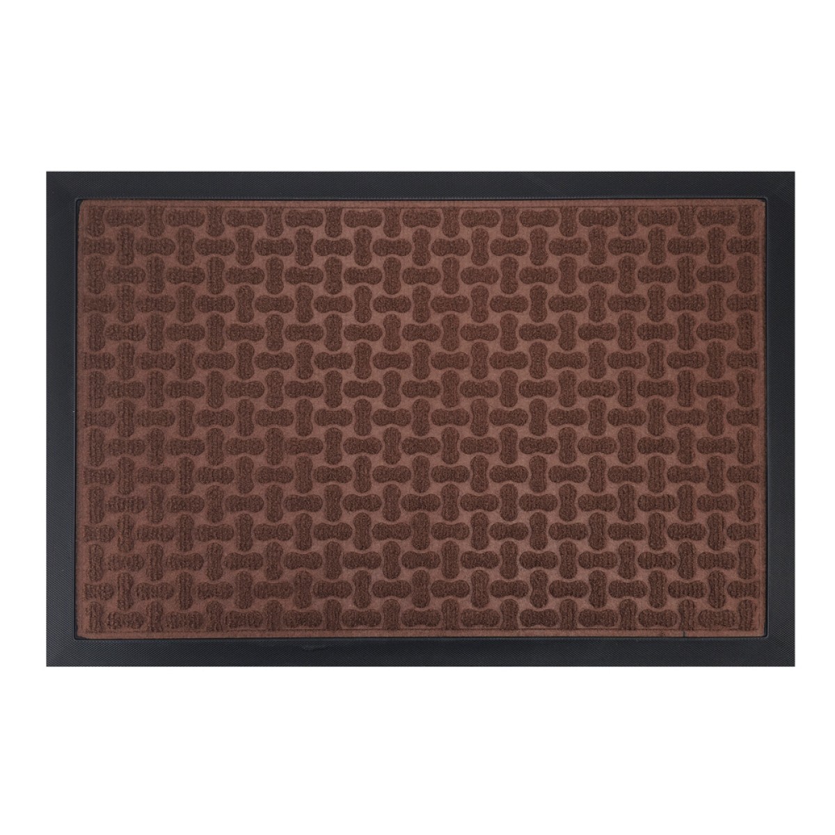 HOME USE πατάκι εισόδου HUH-0211, αντιολισθητικό, 60x40cm, 5mm πάχος, καφέ