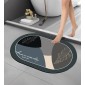 HOME USE πατάκι μπάνιου HUH-0213, αντιολισθητικό, 60x40cm, 3.5mm πάχος, πολύχρωμο