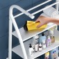 HOME USE ραφιέρα μπάνιου HUH-0222 με 3 ράφια, μεταλλική, 65x25x175cm, λευκή