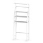 HOME USE ραφιέρα μπάνιου HUH-0222 με 3 ράφια, μεταλλική, 65x25x175cm, λευκή