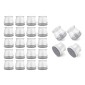 HOME USE προστατευτικές τάπες επίπλων HUH-0224, 25-30mm, διάφανες, 24τμχ