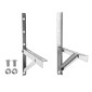 HOME USE επιτοίχια βάση κλιματιστικού HUH-0250, 410x490mm, ανοξείδωτη, έως 180kg
