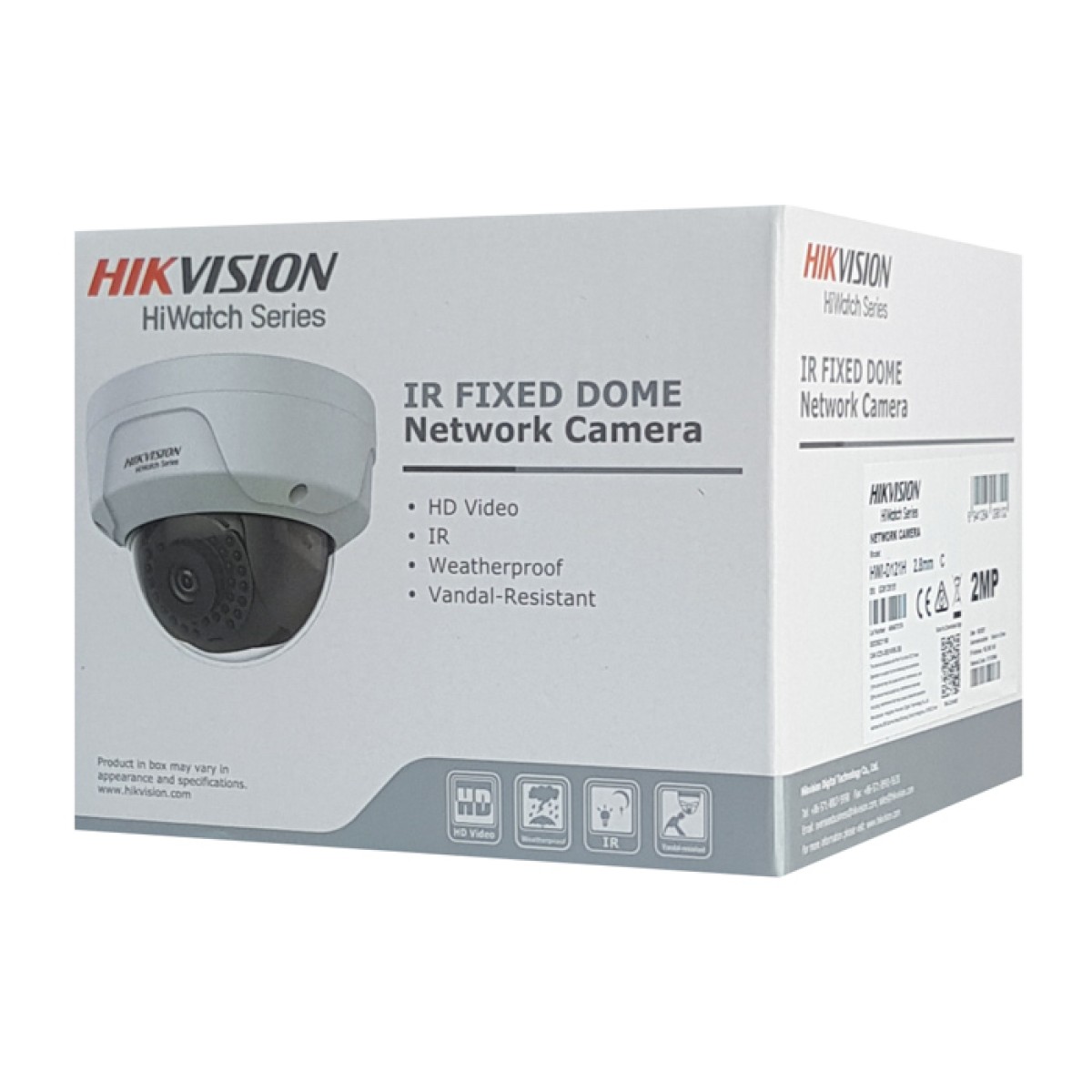 HIKVISION HIWATCH IP κάμερα HWI-D121H, POE, 2.8mm, 2MP, IP67 & IK10